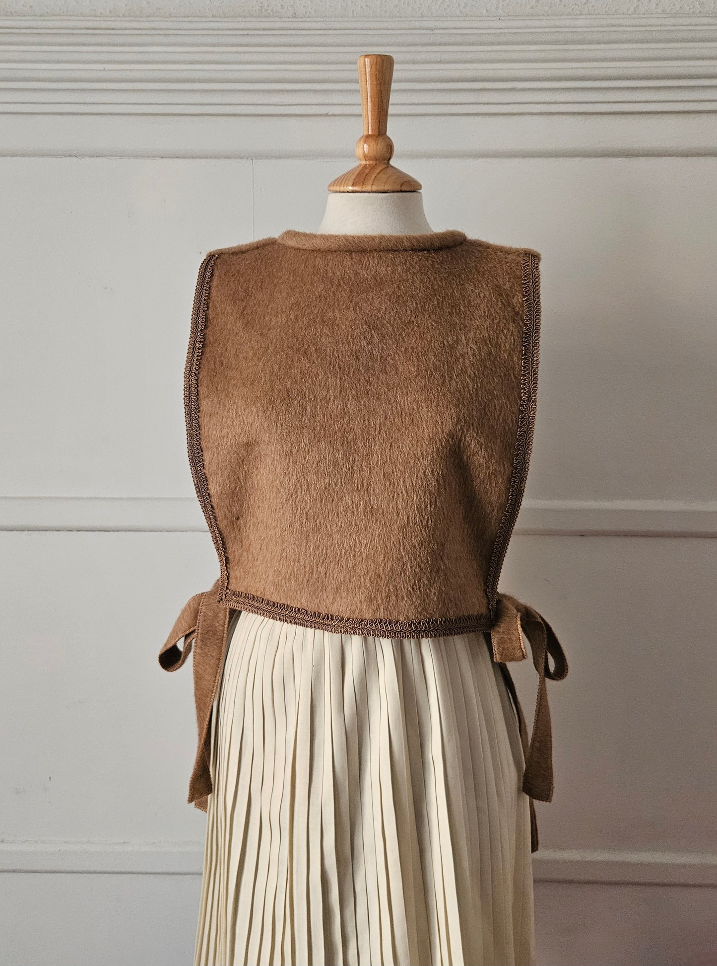 Le Capelet Charlotte Biarritz Camel Effet Poils de Sanglier